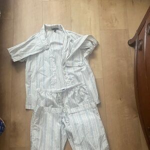 Brooks Brothers Blue and Orange Floral Supima Cotton Shirt